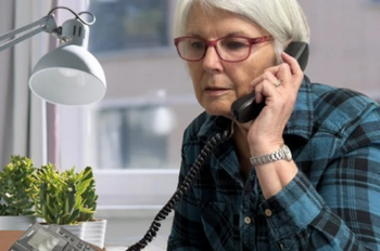 Alison providing consultation over the phone