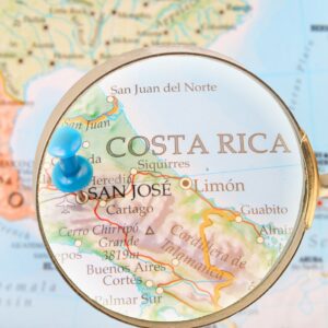 map highlighting Costa Rica